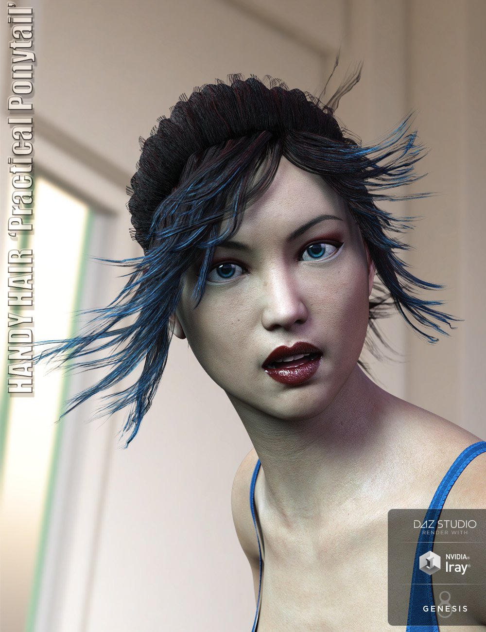 Handy Hair Practical Ponytail for Genesis 3 & 8 Female(s) Handy Hair Practical Ponytail for Genesis 3 & 8 Female(s) by: ForbiddenWhispersFeralFey, 3D Models by Daz 3D