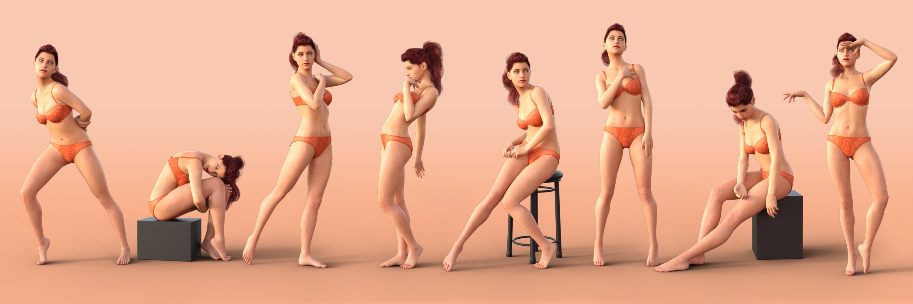 Relentless Poses for Your Genesis 8 Female by: Devon, 3D Models by Daz 3D