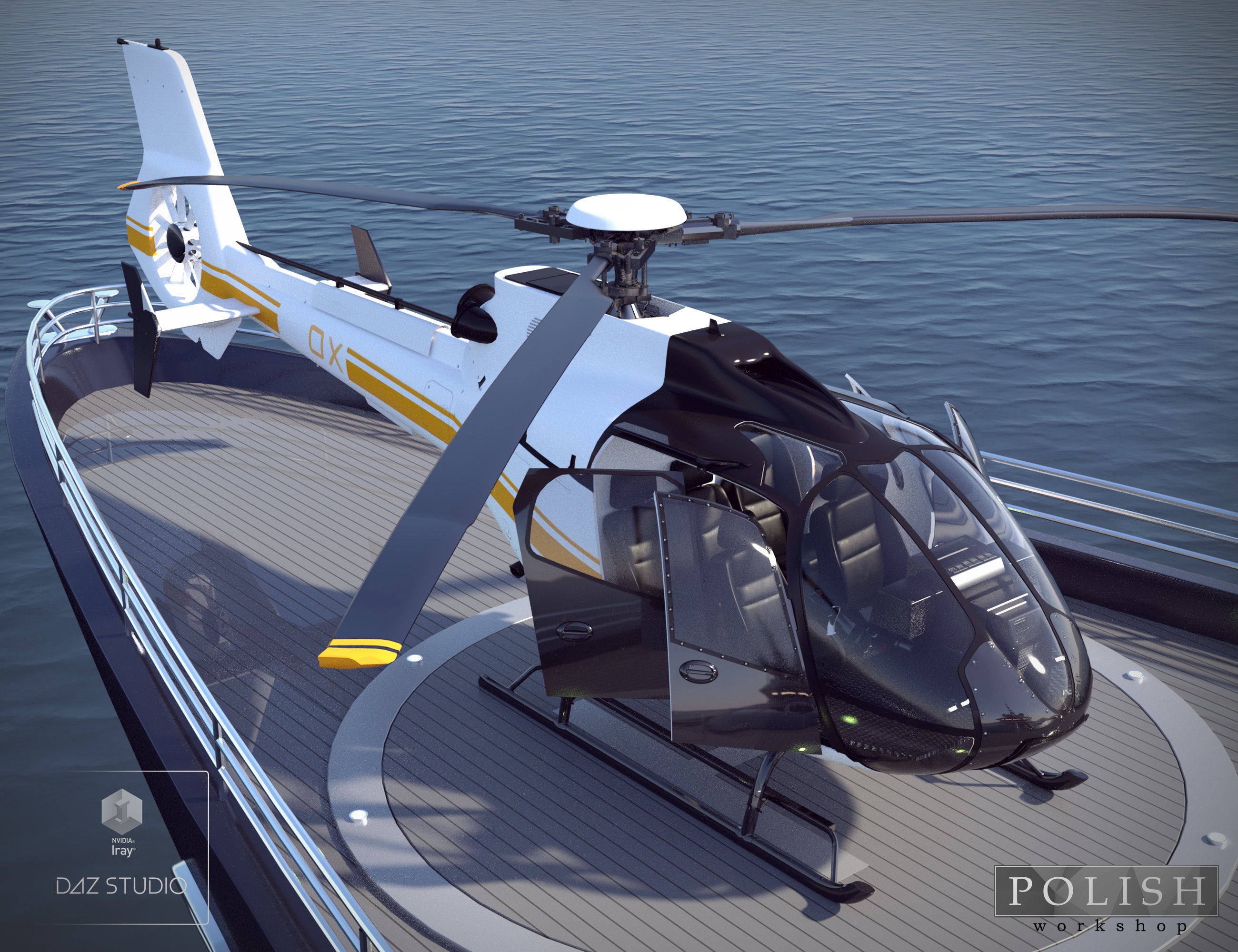 Luxury Summer Yacht Helicopter by: Polish, 3D Models by Daz 3D