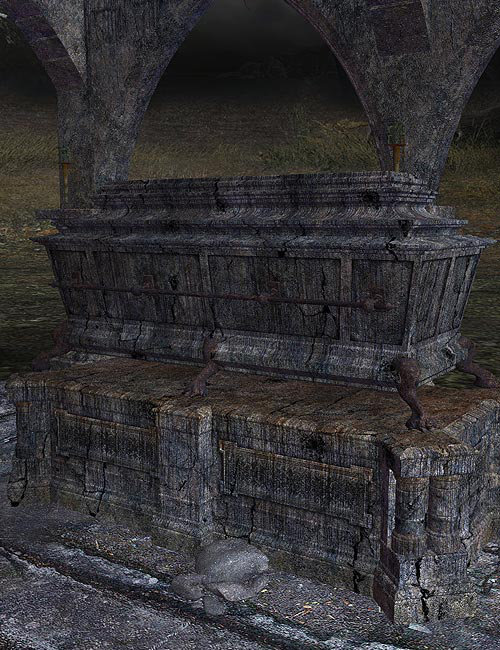 Creepy Tomb by: IsauraS, 3D Models by Daz 3D