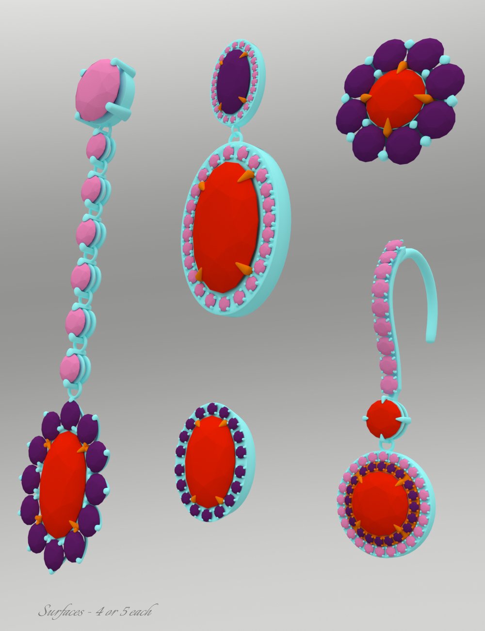 Jeweled Excellence Earrings 1 for Genesis 2, 3 and 8 Female(s) Jeweled Excellence Earrings 1 for Genesis 2, 3 and 8 Female(s) by: Mattymanx, 3D Models by Daz 3D