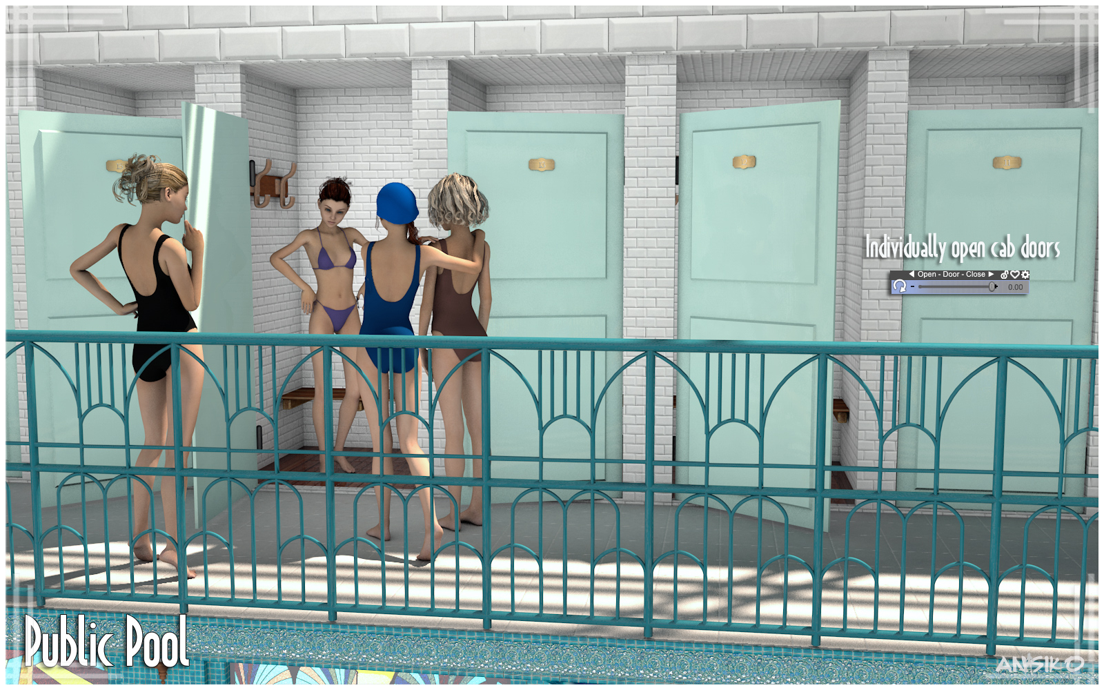 Public Pool by: Ansiko, 3D Models by Daz 3D