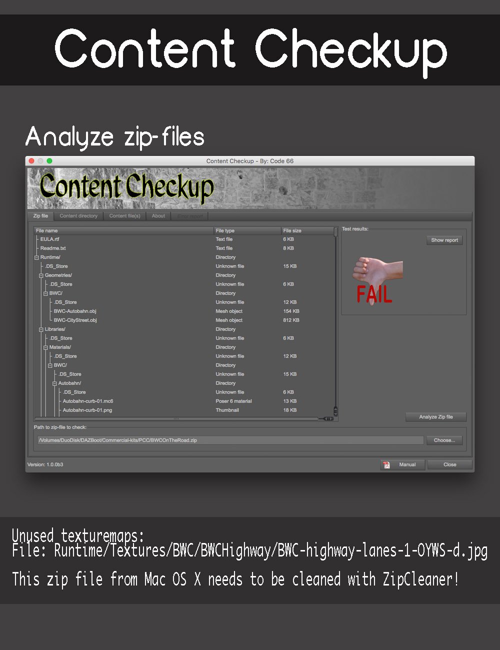 Content Checkup by: Code 66, 3D Models by Daz 3D