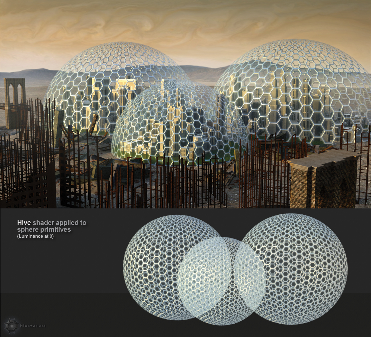 Wireframe and Hologram Shaders for Iray by: Marshian, 3D Models by Daz 3D