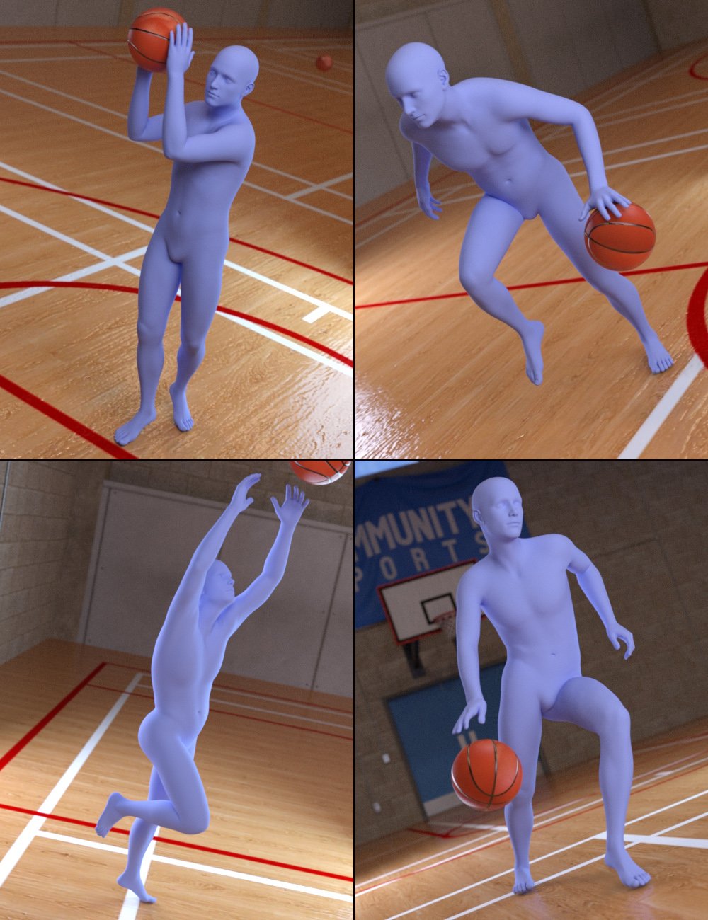 Basketball Poses for Genesis 3 Males Basketball Poses for Genesis 3 Males by: Predatron, 3D Models by Daz 3D