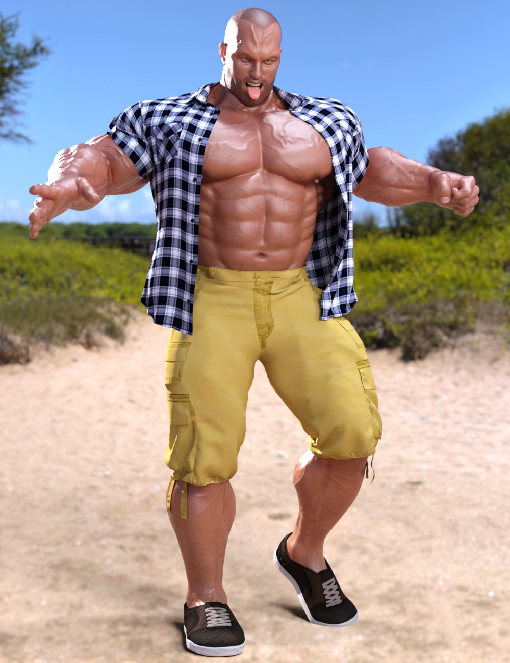 Dynamic Modern Clothes for Hercules and Swole 7 by: OptiTexSimonWM, 3D Models by Daz 3D