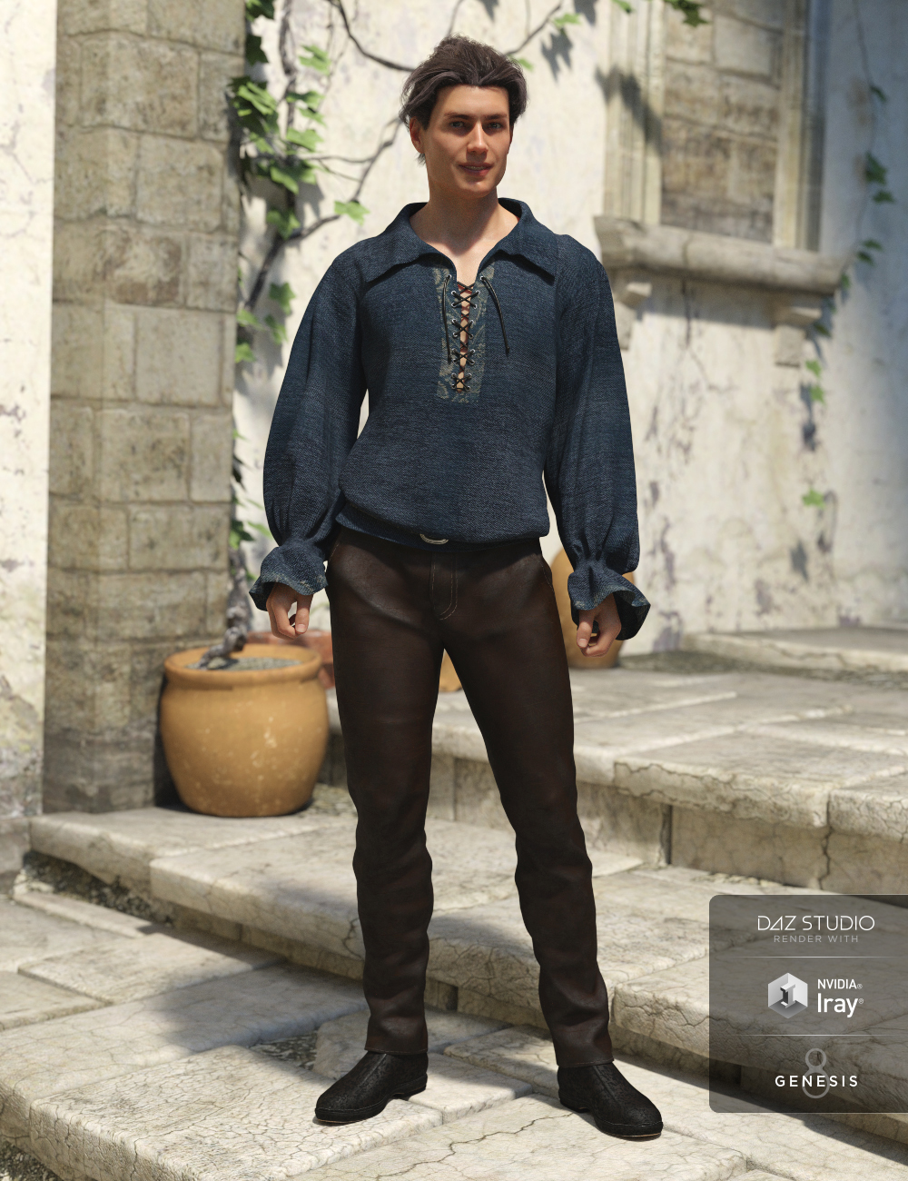 Contemporary Romeo Outfit Textures by: Anna Benjamin, 3D Models by Daz 3D
