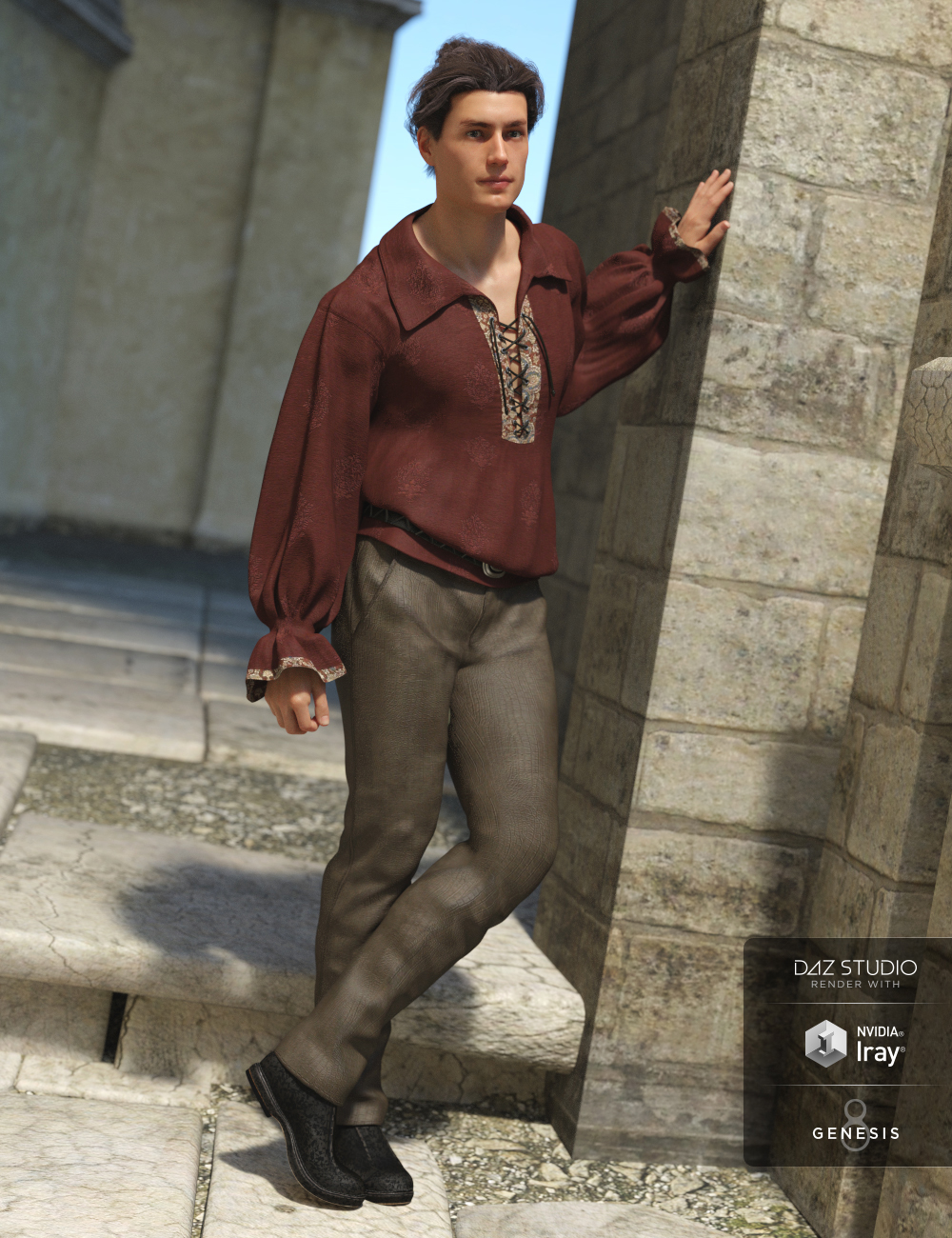 Contemporary Romeo Outfit Textures by: Anna Benjamin, 3D Models by Daz 3D