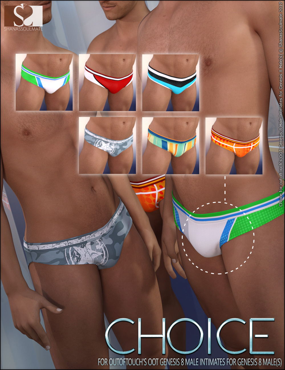 Intimates for Genesis 8 Male(s) Choice Textures by: ShanasSoulmate, 3D Models by Daz 3D