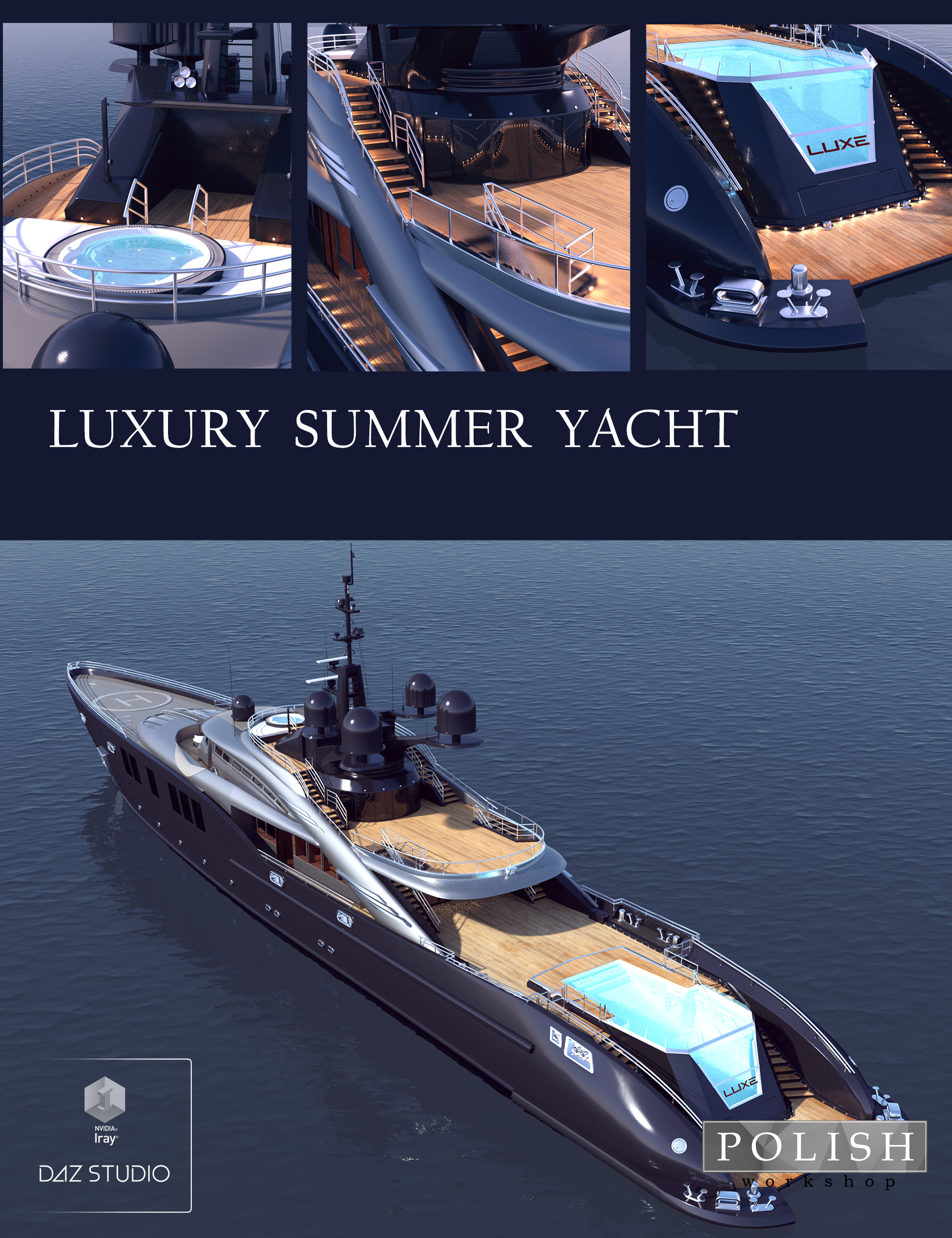 Luxury Summer Yacht by: Polish, 3D Models by Daz 3D