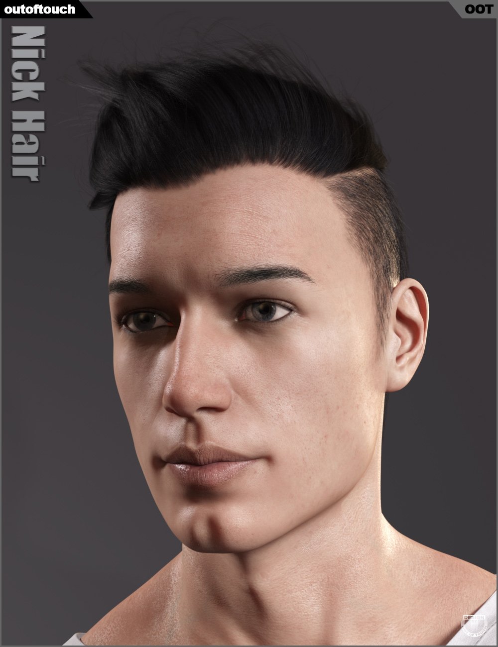 Nick Hair for Genesis 3 and 8 | Daz 3D