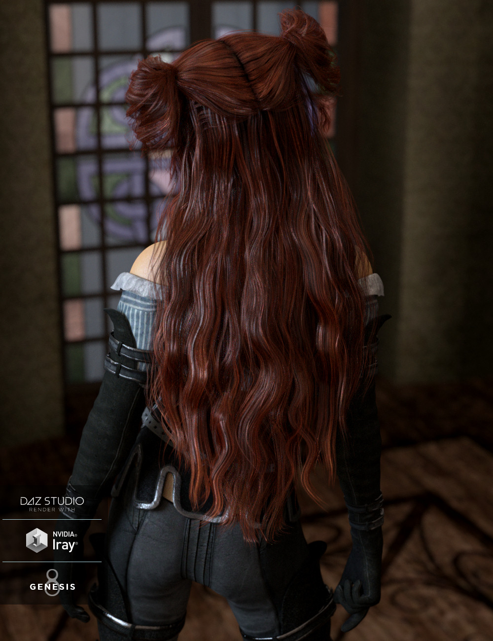 Happenstance Hair for Genesis 8 Female(s) by: goldtassel, 3D Models by Daz 3D