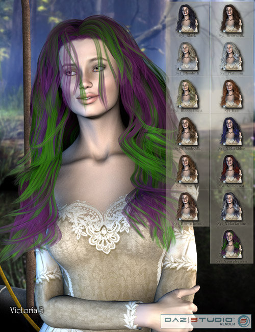 Sylphiad Hair by: AprilYSH, 3D Models by Daz 3D