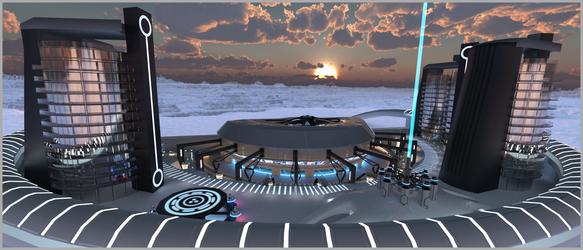 Sci-fi Transit Terminal by: Studio360, 3D Models by Daz 3D