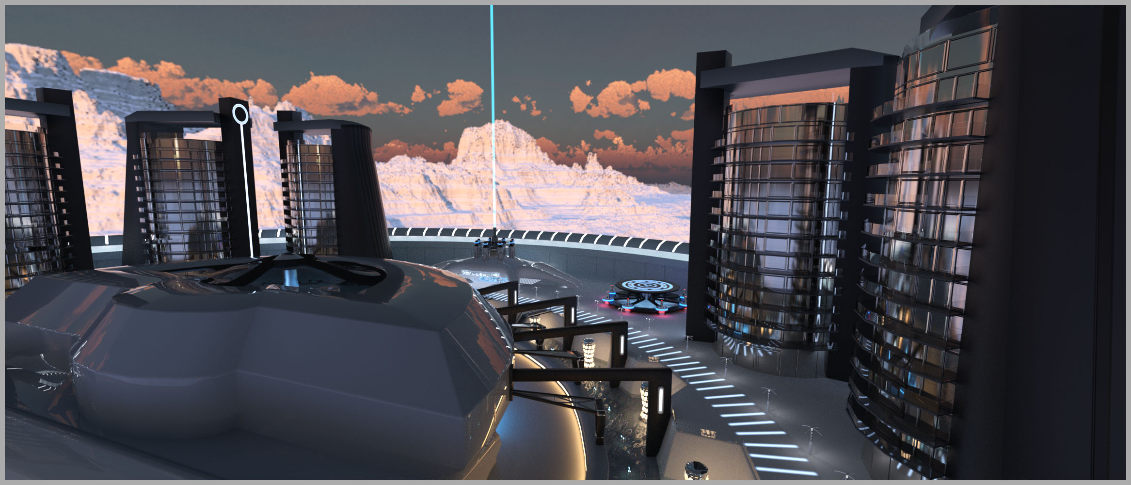Sci-fi Transit Terminal by: Studio360, 3D Models by Daz 3D