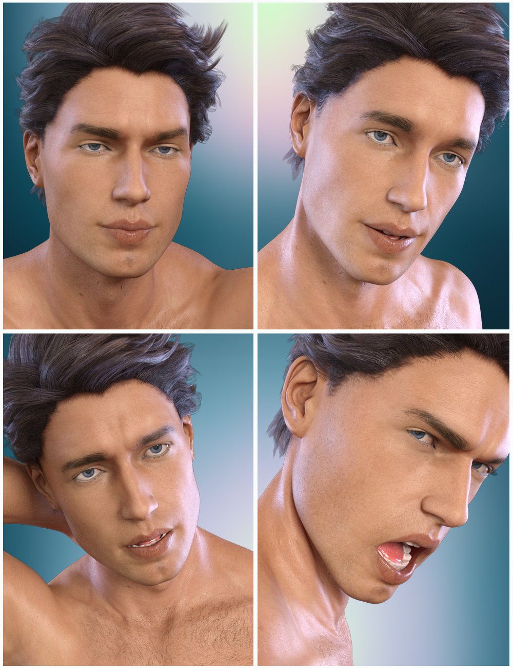 Z So Suave - Dialable and One-Click Expressions for Michael 8 by: Zeddicuss, 3D Models by Daz 3D