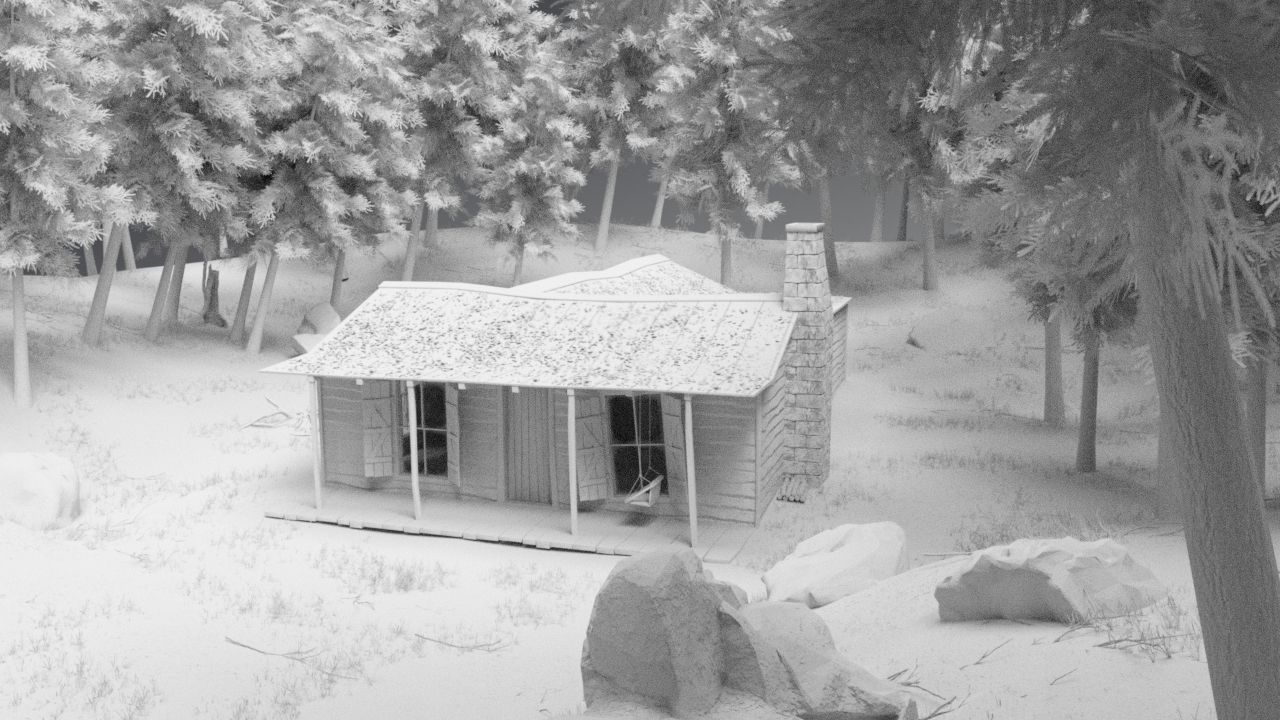 A Cabin in the Woods by: Mely3D, 3D Models by Daz 3D