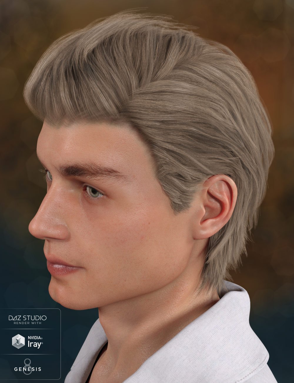 Axel Hair for Genesis 8 Male(s)