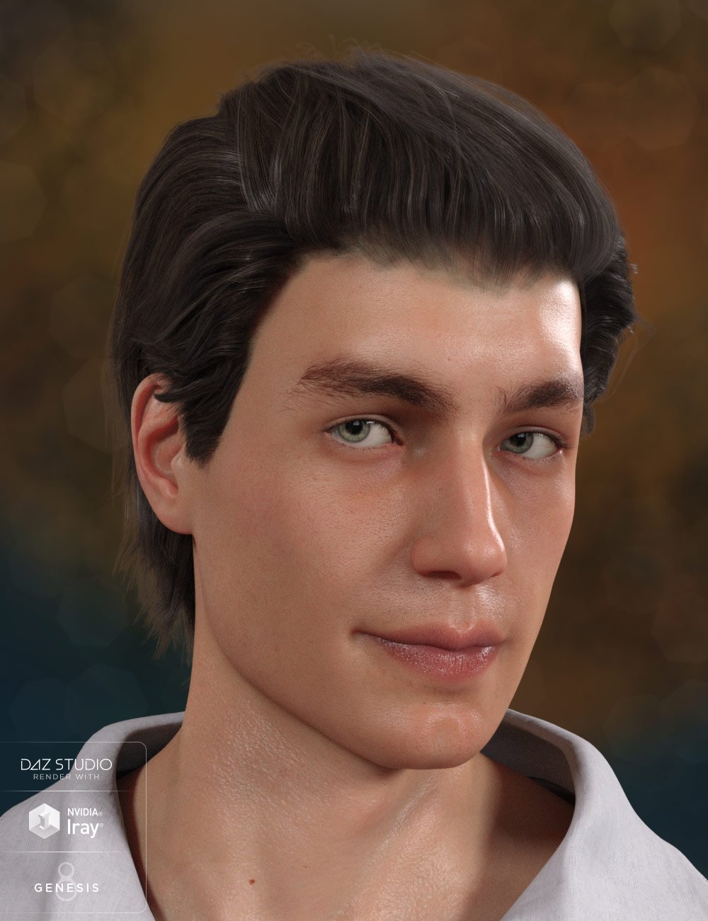 Axel Hair for Genesis 8 Male(s) by: 3DCelebrity, 3D Models by Daz 3D