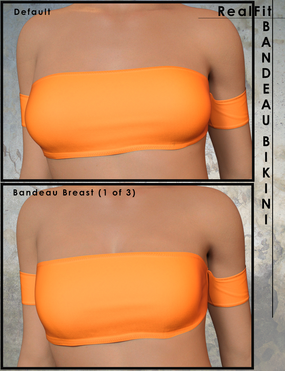 RealFit Bandeau Bikini for Genesis 8 Female(s) by: the3dwizard, 3D Models by Daz 3D