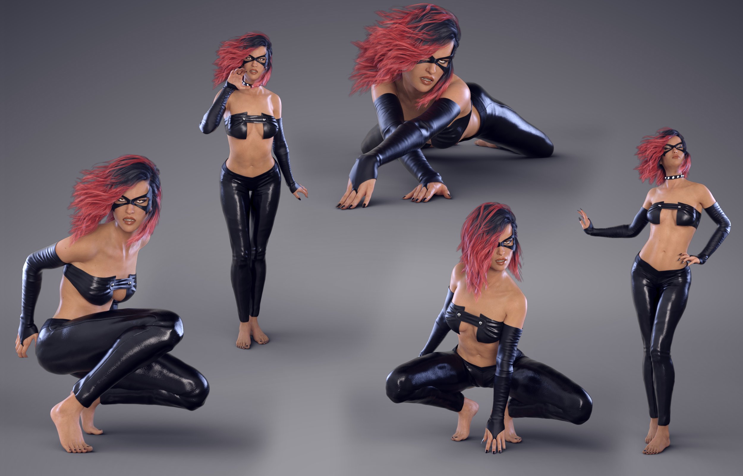 Z Cat Woman - Poses for Genesis 8 Female and Victoria 8 Z Cat Woman - Poses for Genesis 8 Female and Victoria 8 by: Zeddicuss, 3D Models by Daz 3D