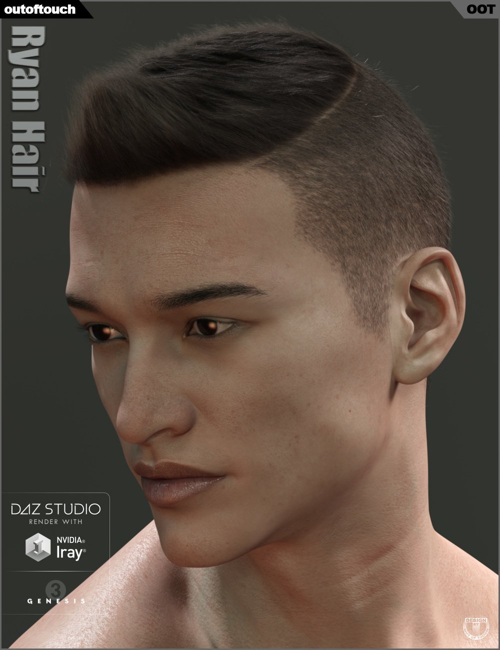 Ryan Hair for Genesis 3 and 8 | Daz 3D