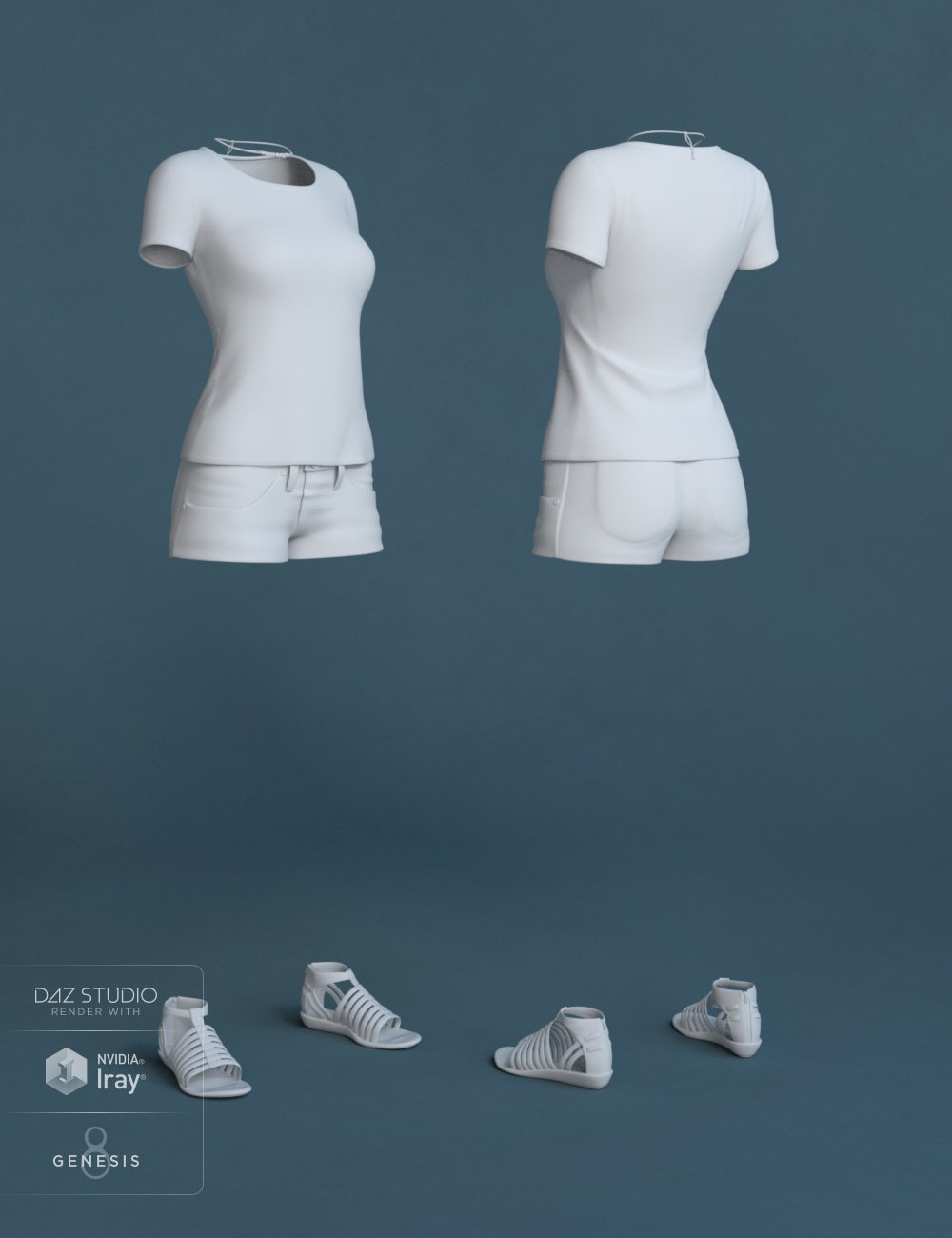 Sunny Shorts Outfit for Genesis 8 Female(s) Sunny Shorts Outfit for Genesis 8 Female(s) by: Mada, 3D Models by Daz 3D