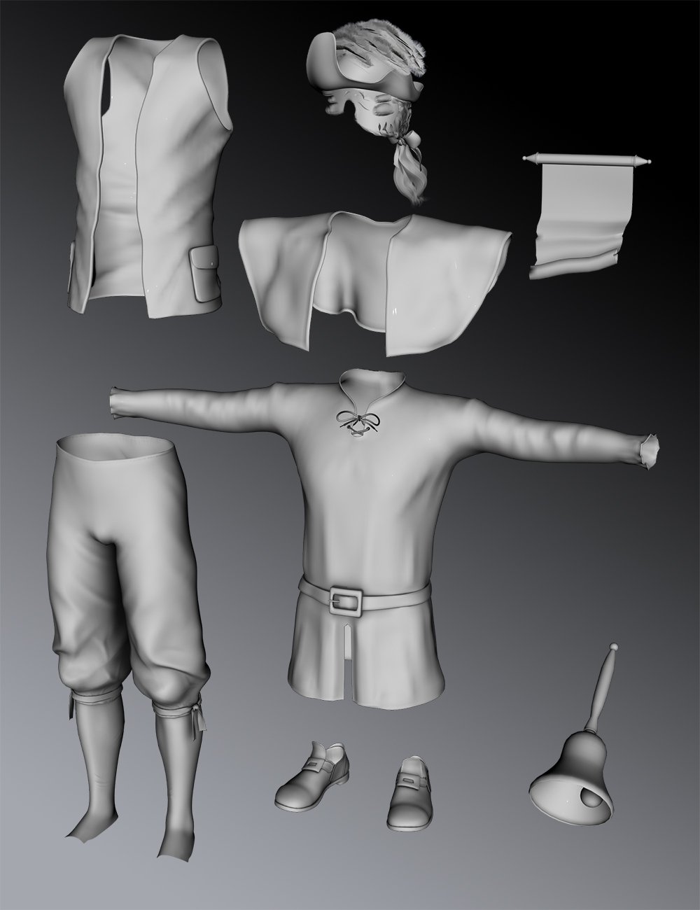 Town Crier for Genesis 3 Male(s) Town Crier for Genesis 3 Male(s) by: Meshitup, 3D Models by Daz 3D