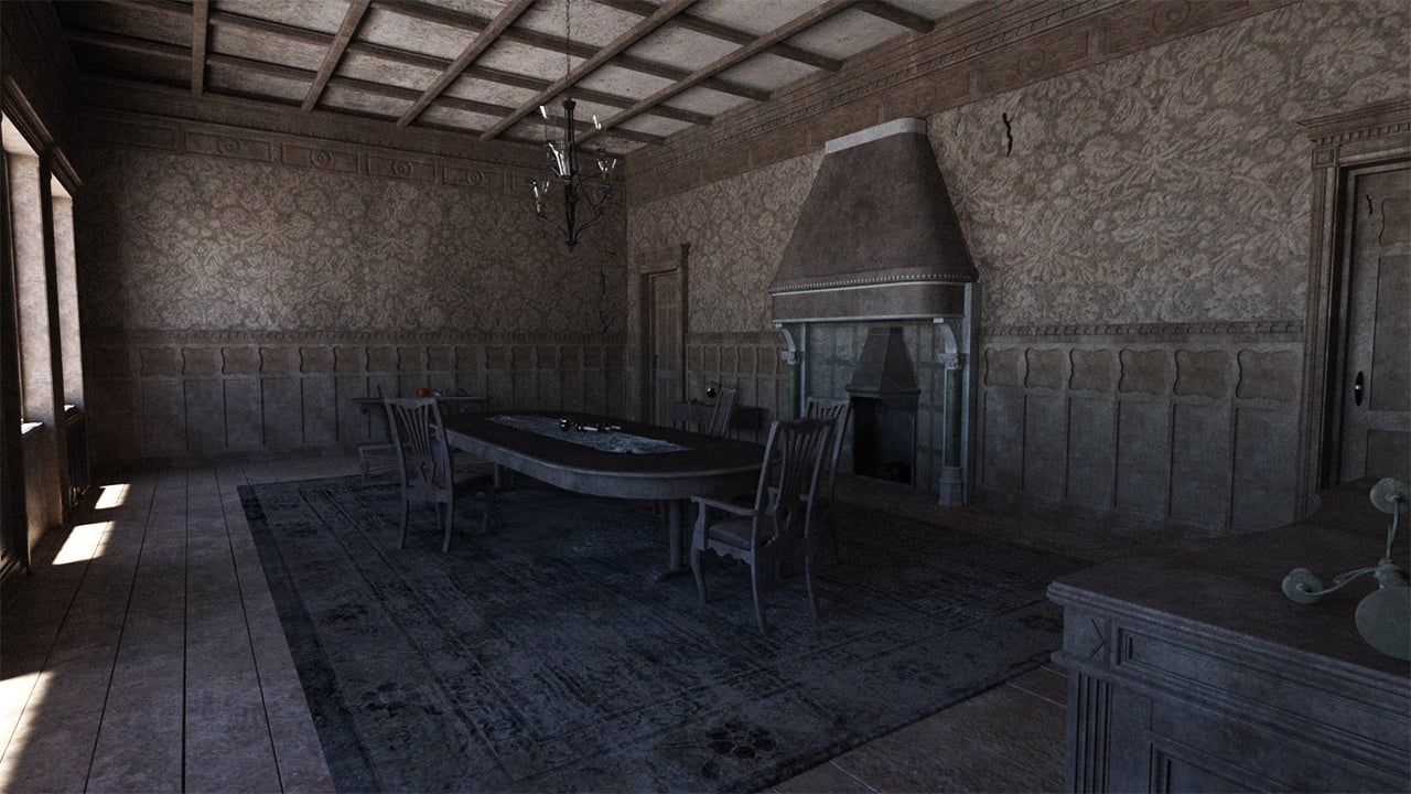 Old Royal Dining Hall Abandoned by: Tesla3dCorp, 3D Models by Daz 3D