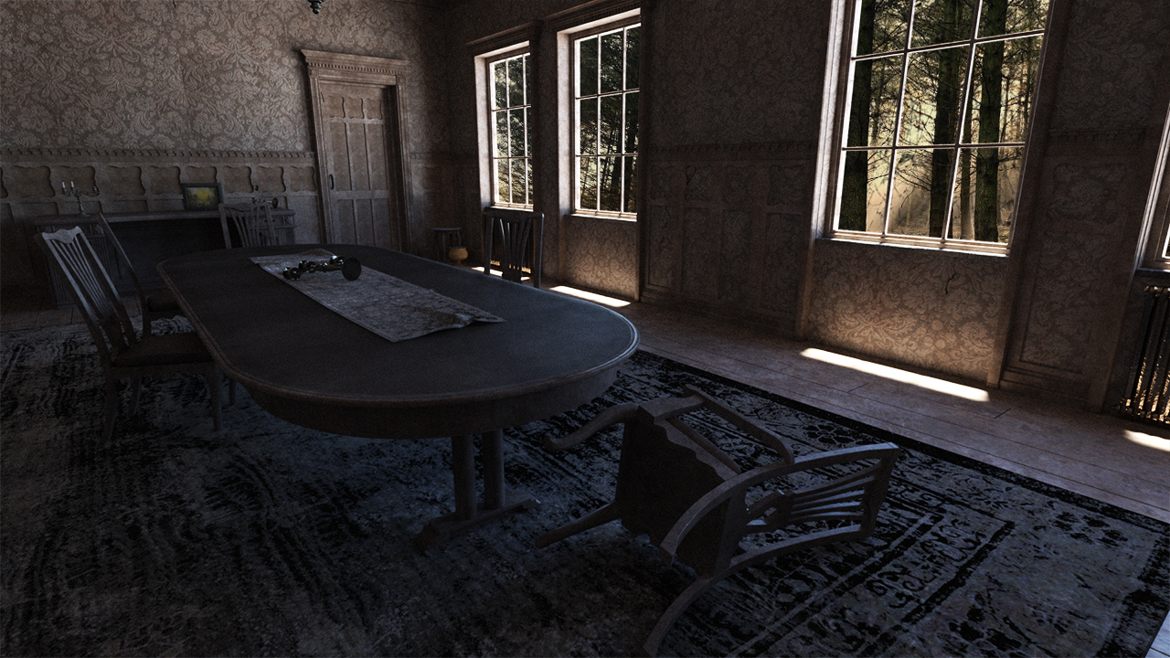 Old Royal Dining Hall Abandoned by: Tesla3dCorp, 3D Models by Daz 3D