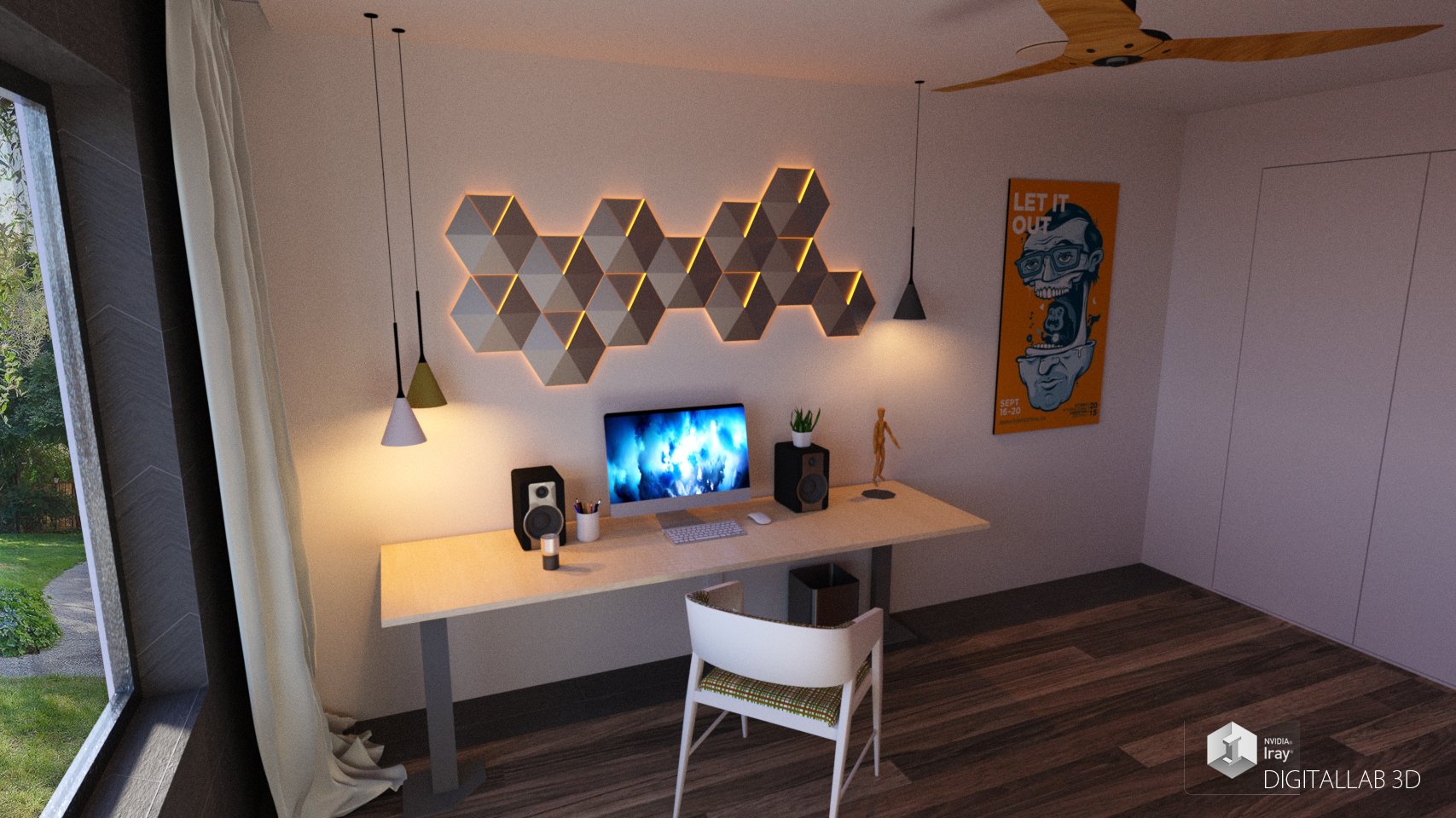 Home Office by: Digitallab3D, 3D Models by Daz 3D