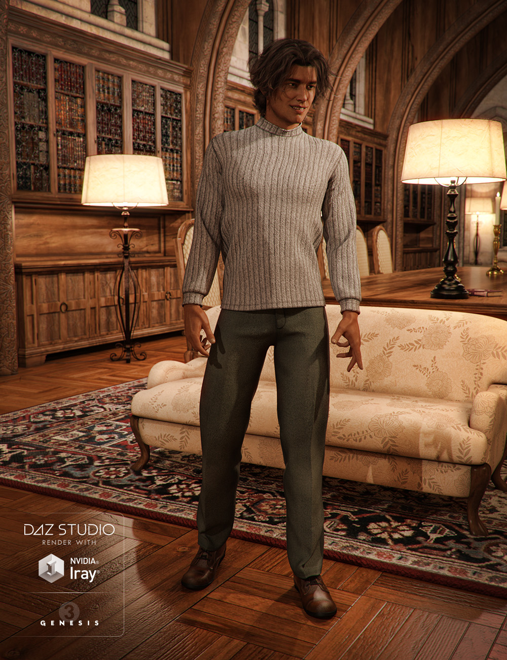 Civilized Man for Genesis 3 Male(s) by: Aave Nainen, 3D Models by Daz 3D
