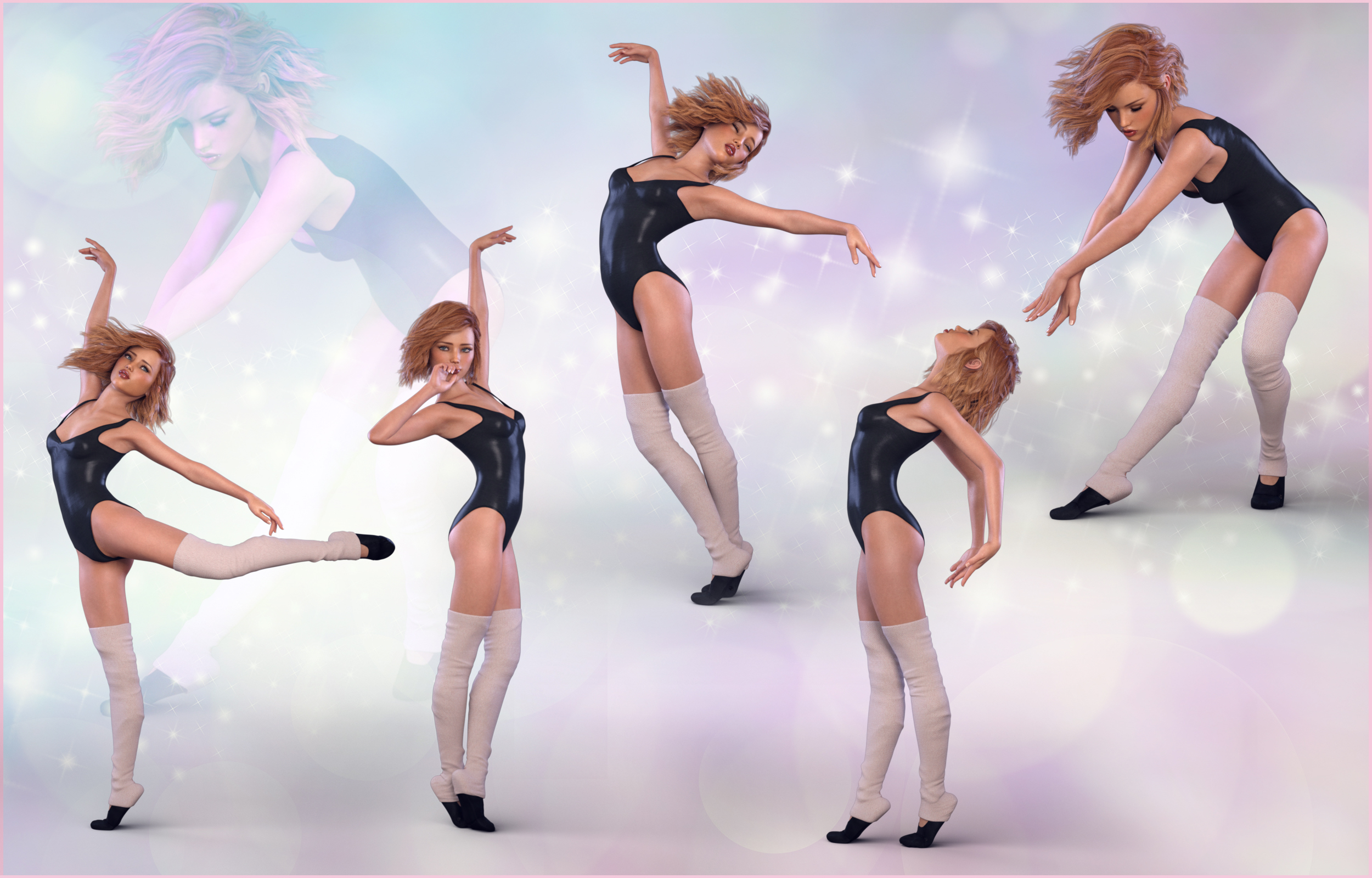 Z Rhythm and Harmony - Dance Poses for Genesis 8 Female and Teen Josie 8 by: Zeddicuss, 3D Models by Daz 3D