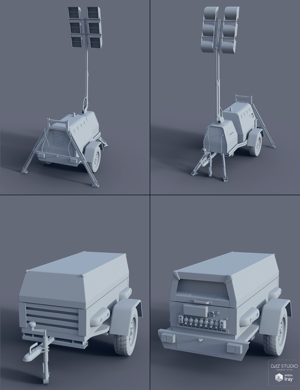 Generator and Lighting Rig Generator and Lighting Rig by: David BrinnenForbiddenWhispers, 3D Models by Daz 3D