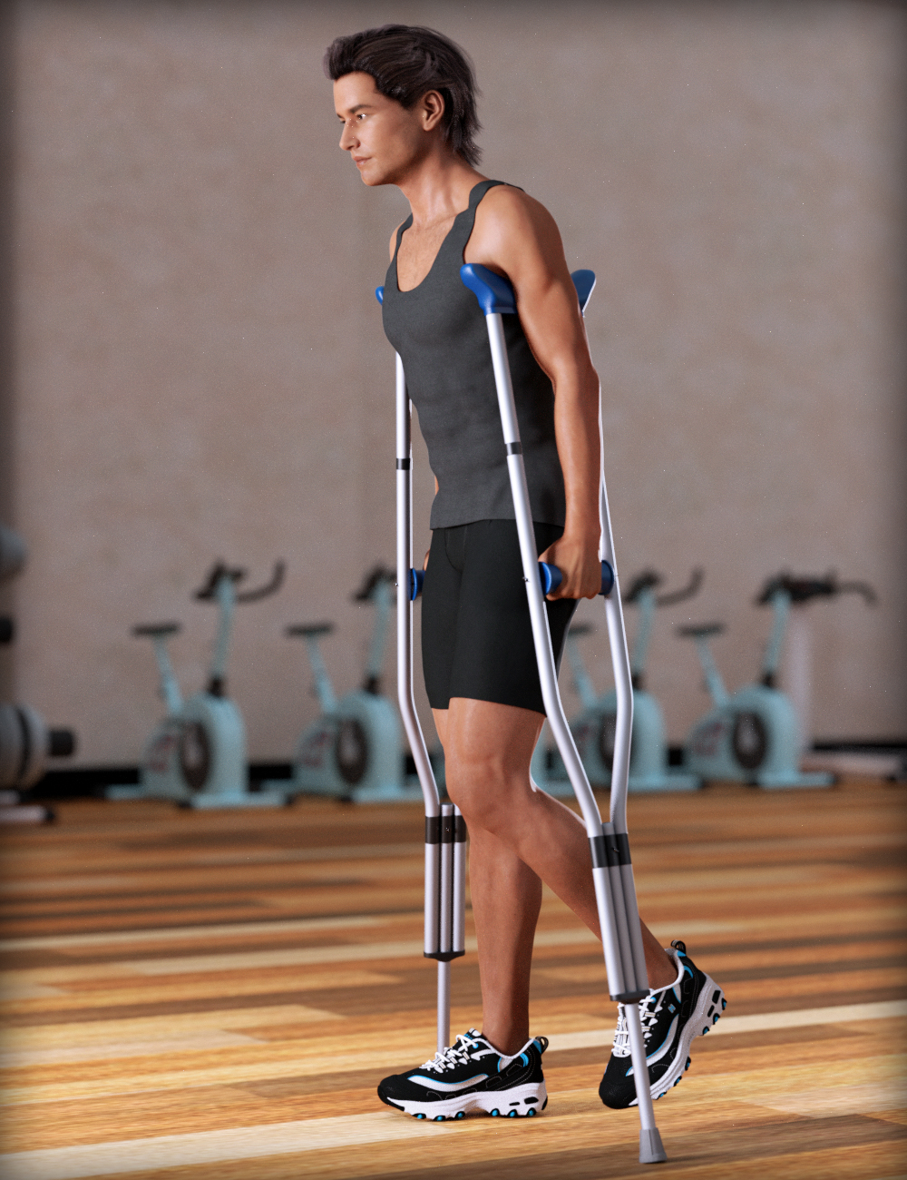Mobility Equipment for Genesis 2, 3 and 8 Males(s) and Female(s) by: MikeD, 3D Models by Daz 3D