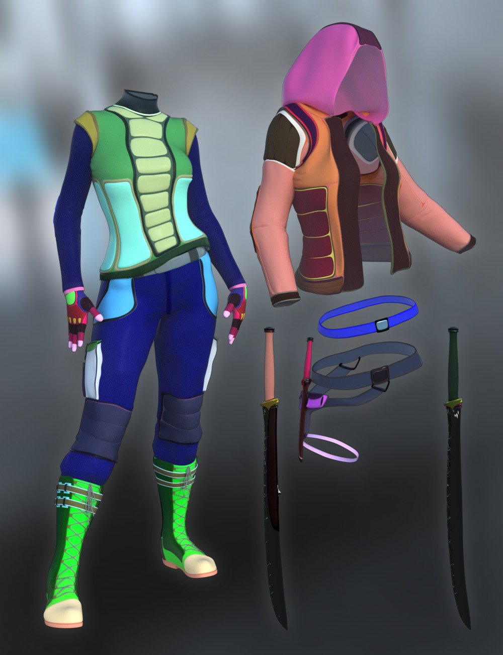 Obsidian Warrior Outfit for Genesis 8 Male(s) and Female(s) Obsidian Warrior Outfit for Genesis 8 Male(s) and Female(s) by: ArkiShox-Design, 3D Models by Daz 3D
