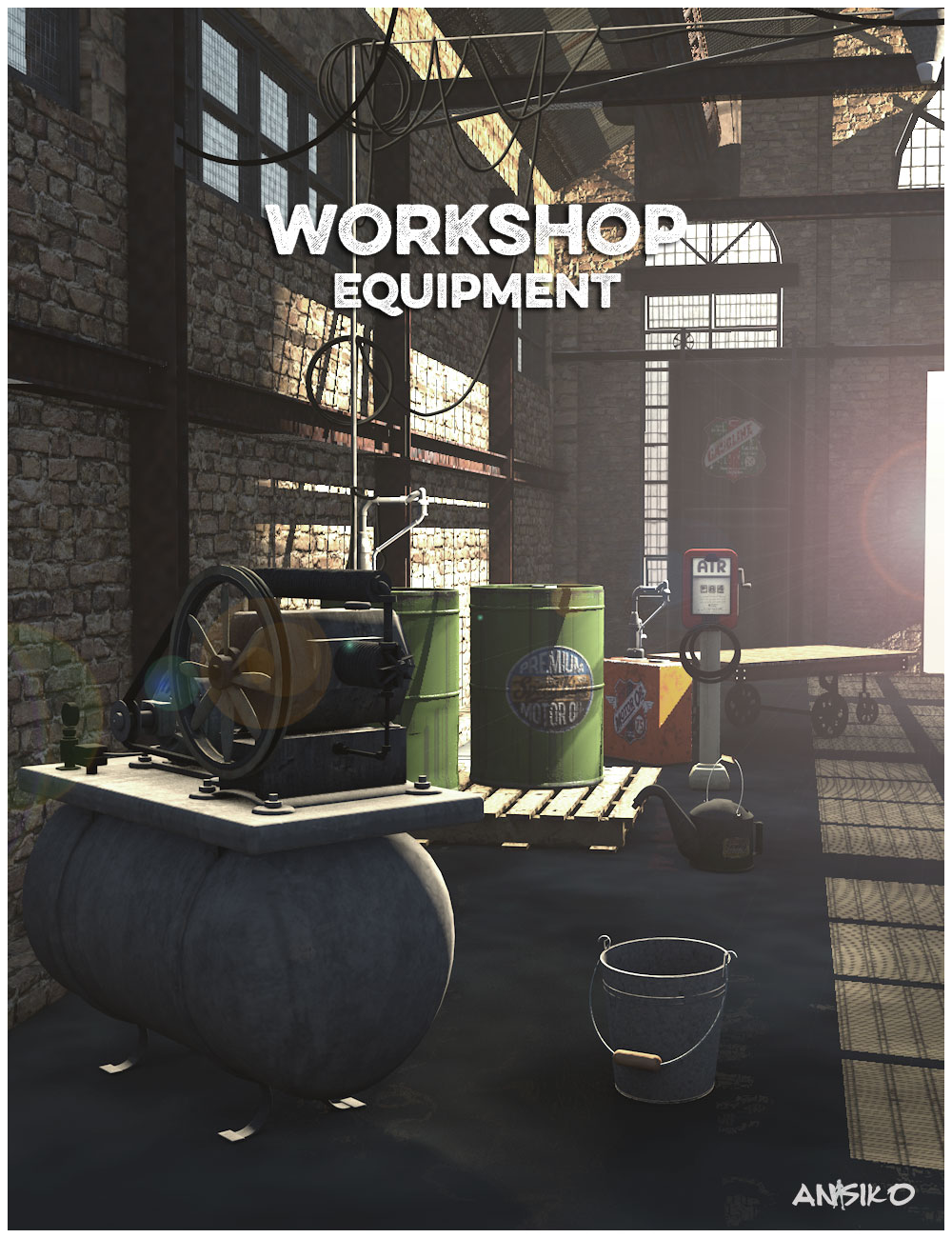 Workshop Industrial Rack and Equipment Workshop Industrial Rack and Equipment by: Ansiko, 3D Models by Daz 3D