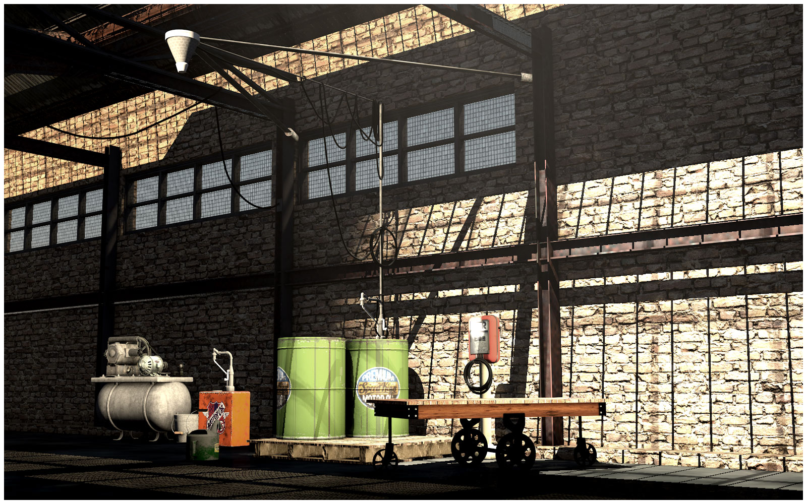 Workshop Industrial Rack and Equipment by: Ansiko, 3D Models by Daz 3D