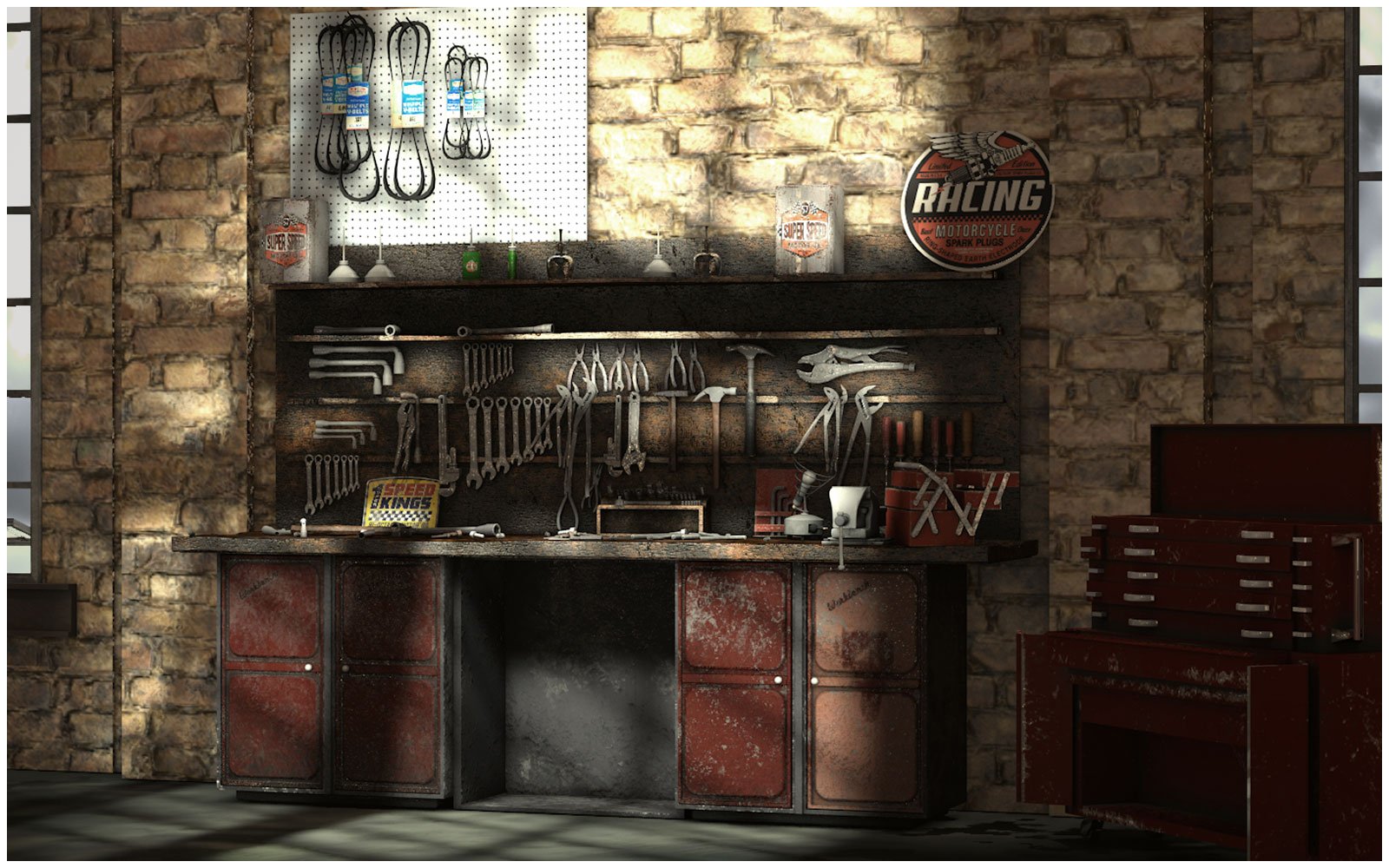 Workshop Workbench Workshop Workbench by: Ansiko, 3D Models by Daz 3D