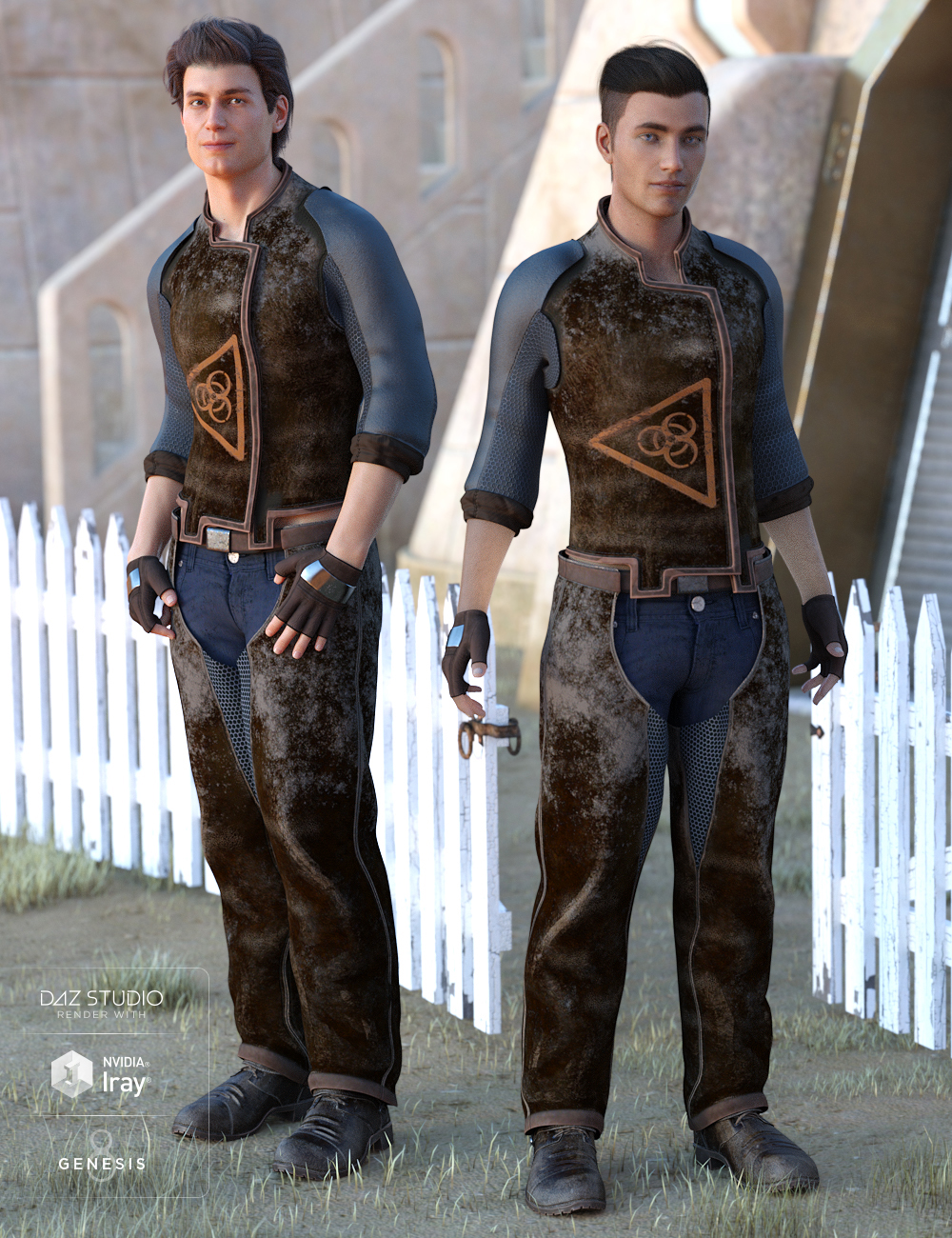 Sci-Fi Settler Outfit for Genesis 8 Male(s) by: , 3D Models by Daz 3D