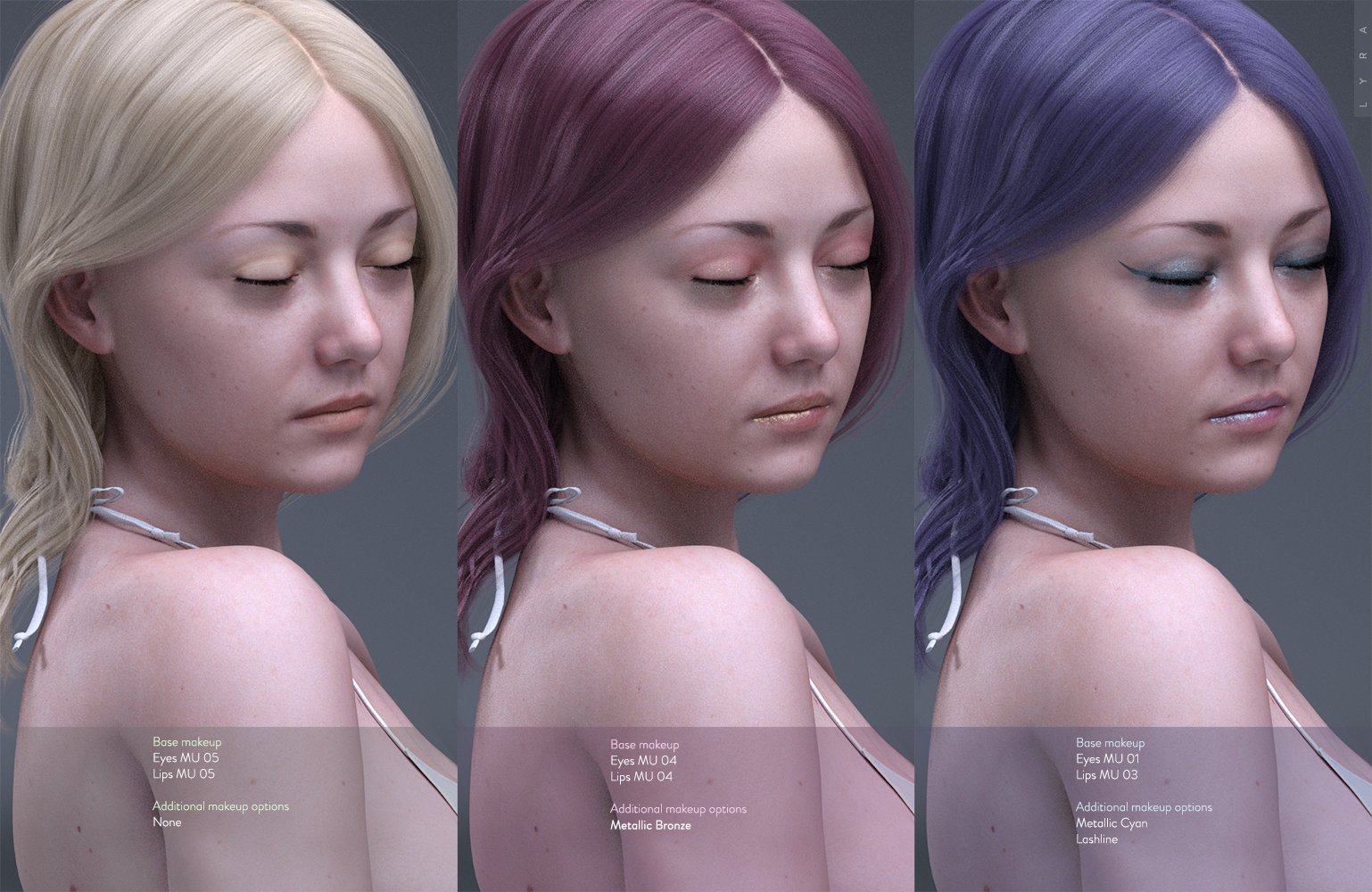 Lyra HD for Genesis 8 Female by: bluejaunte, 3D Models by Daz 3D