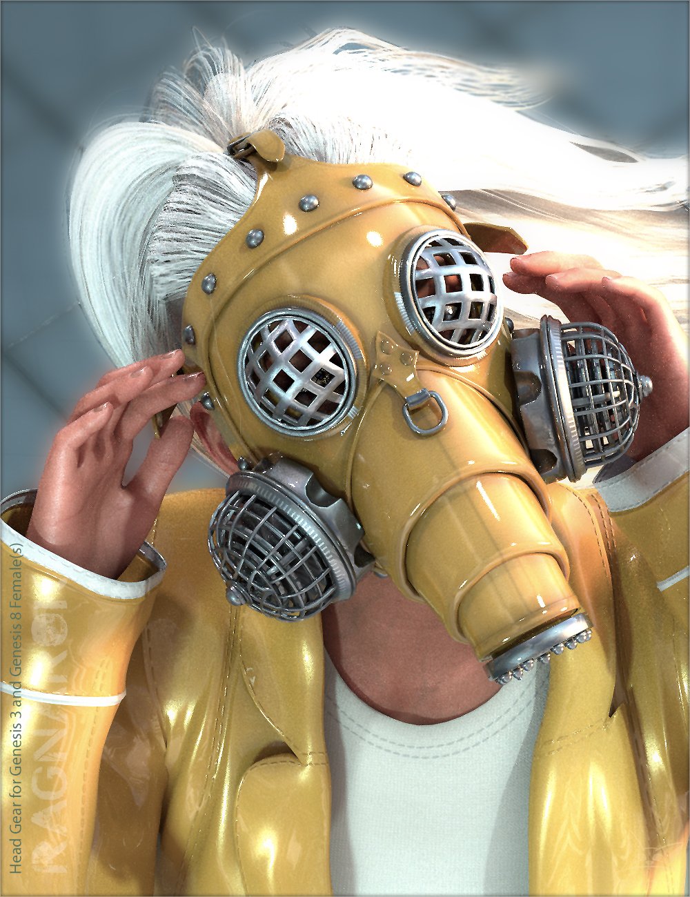 Ragnarok Mask for Genesis 3 and Genesis 8 Female(s) by: BadKitteh Co, 3D Models by Daz 3D