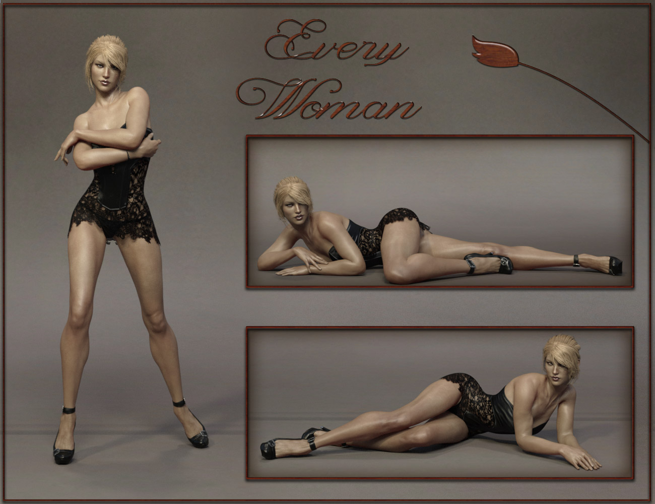 Every Woman - Poses for Genesis 3 and 8 Female by: ilona, 3D Models by Daz 3D