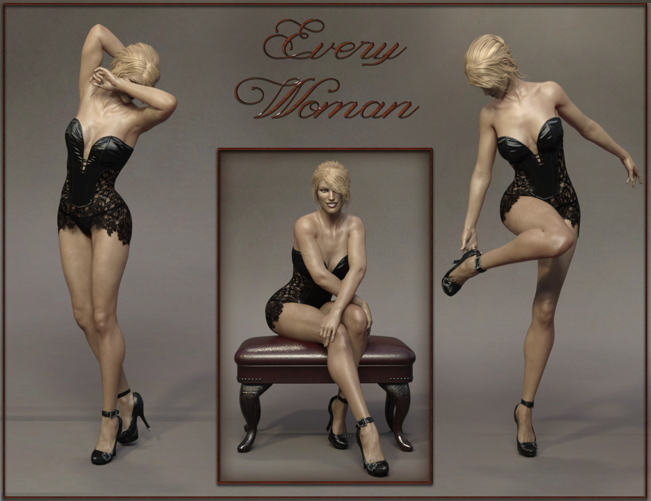 Every Woman - Poses for Genesis 3 and 8 Female Every Woman - Poses for Genesis 3 and 8 Female by: ilona, 3D Models by Daz 3D