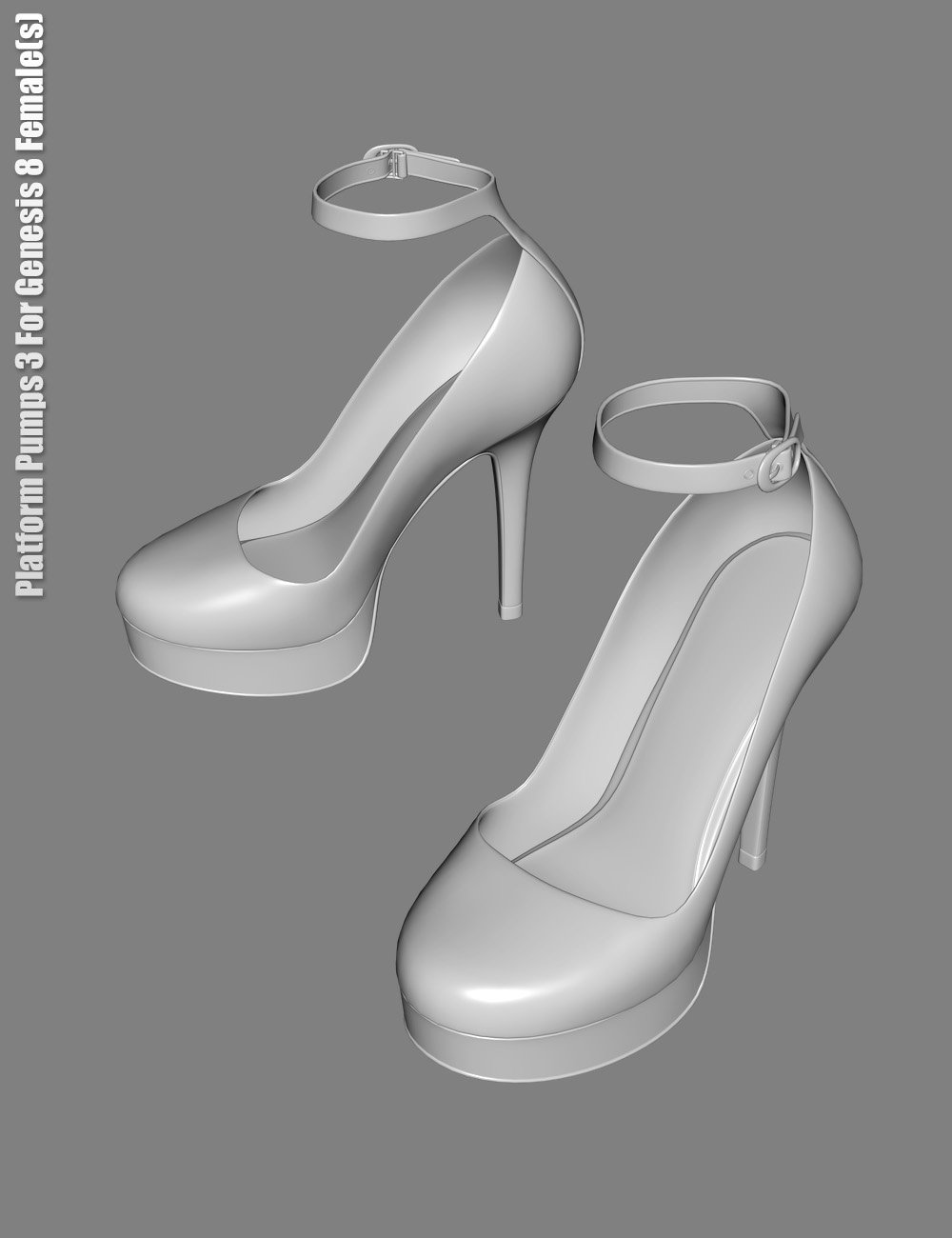Platform Pumps 3 for Genesis 8 Female(s) by: dx30, 3D Models by Daz 3D