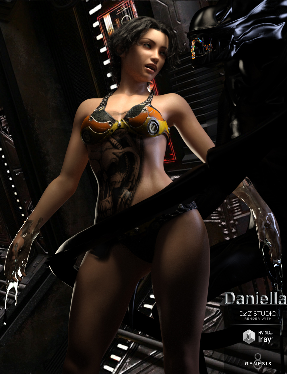 Daniella for Genesis 8 Female by: , 3D Models by Daz 3D