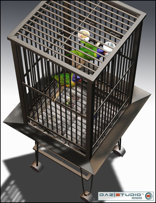 Parrot Cage by: , 3D Models by Daz 3D