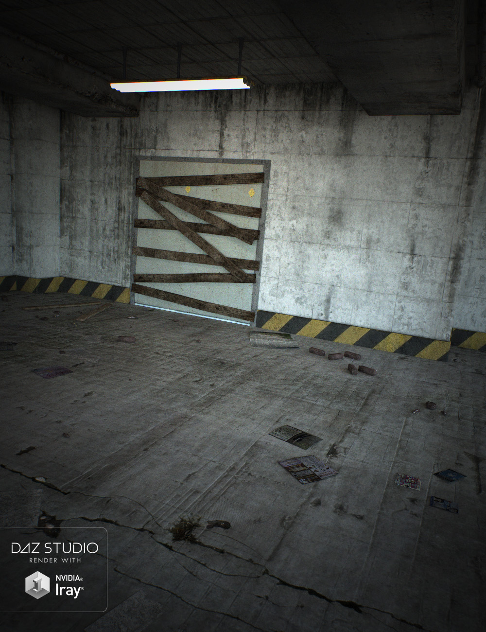 Rundown Interior Scene Rundown Interior Scene by: , 3D Models by Daz 3D