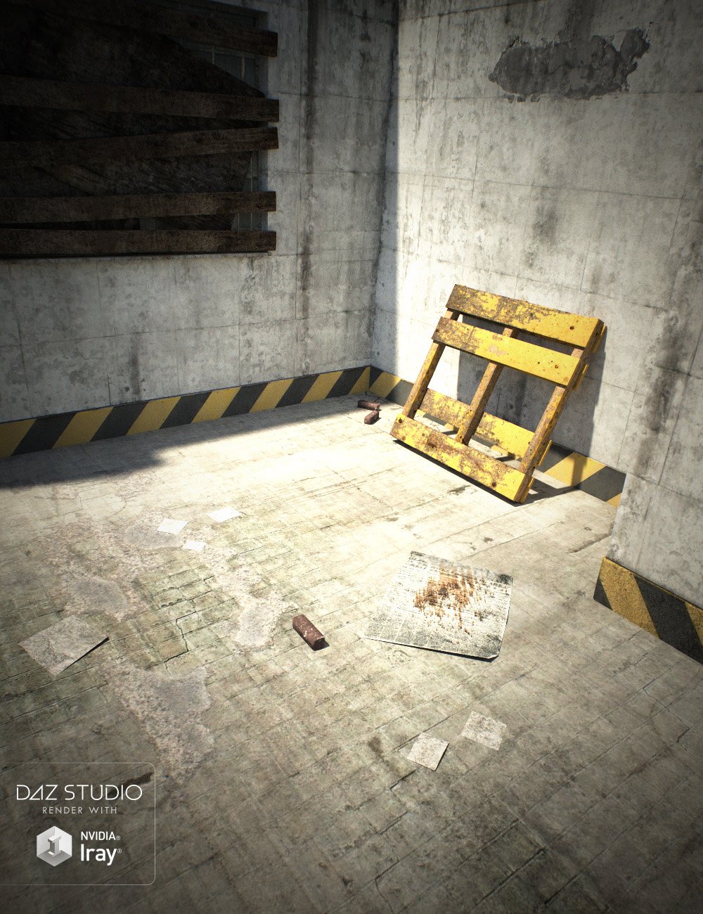 Rundown Interior Scene Rundown Interior Scene by: , 3D Models by Daz 3D