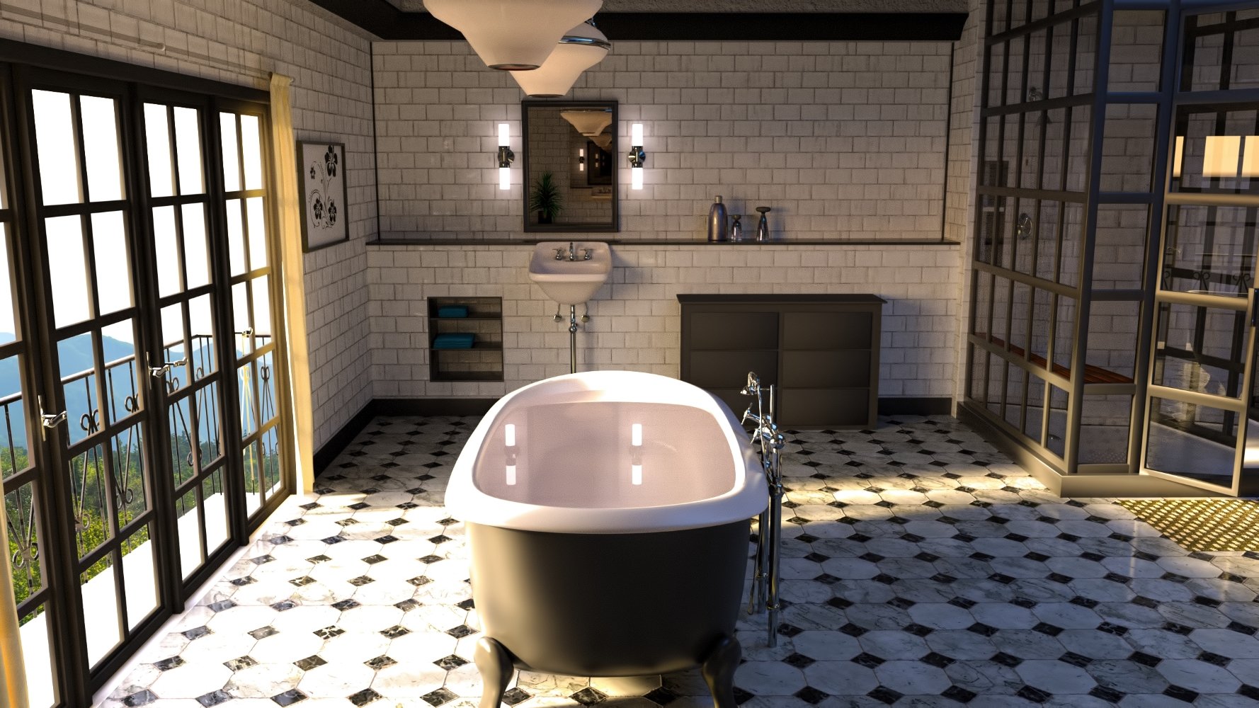 FG Fancy Bath FG Fancy Bath by: Fugazi1968, 3D Models by Daz 3D